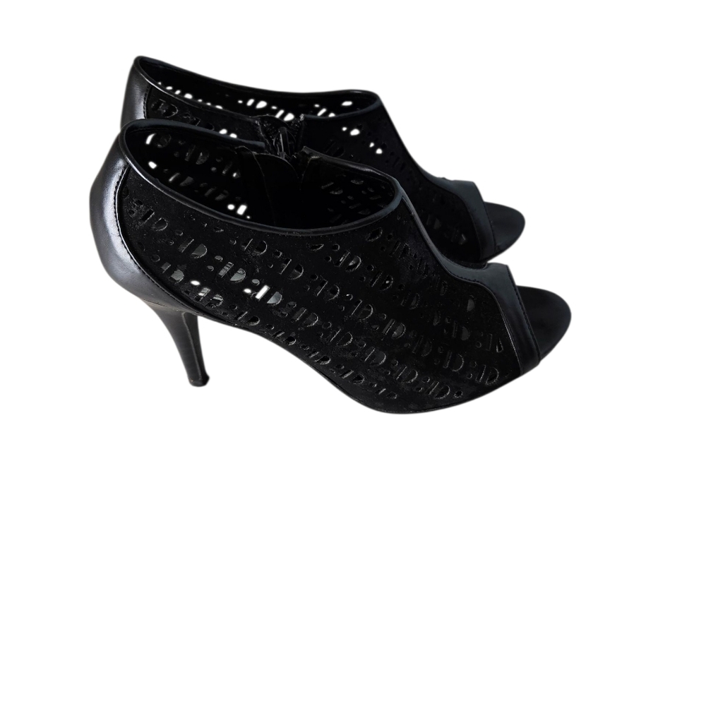 Dress Barn Elegant Black Peep-Toe Heels